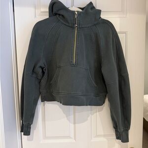 Lululemon scuba oversized half zip with hood
